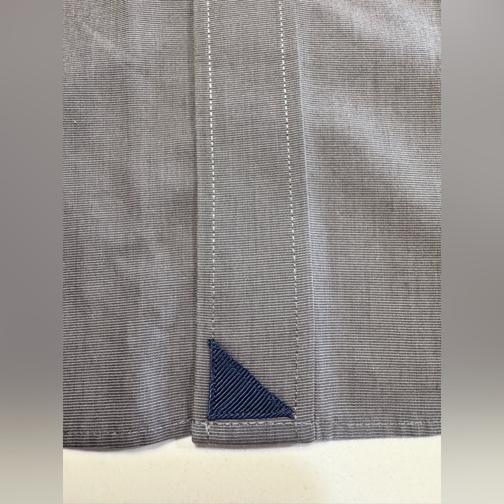 UNTUCKit Men Size 3XLT TALL Wrinkle Free Button Down Shirt Gray 100% Cotton - Picture 4 of 8
